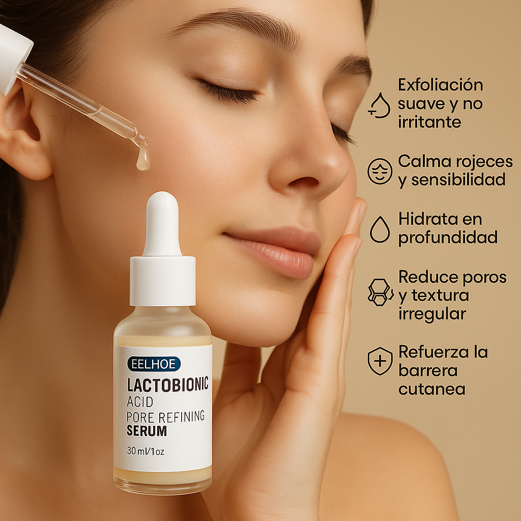 EELHOE Ácido Lactobiónico 30ml - La ciencia que hidrata, calma y renueva tu piel en 10 días