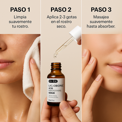 EELHOE Ácido Lactobiónico 30ml - La ciencia que hidrata, calma y renueva tu piel en 10 días